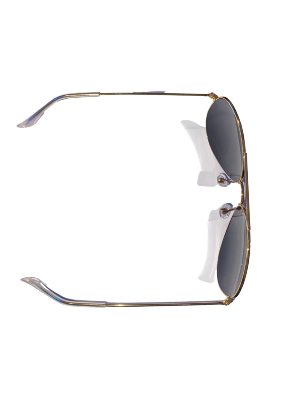 Men's Ray-Ban Aviator Sunglasses Black Gold with Case - Picture 3 of 5